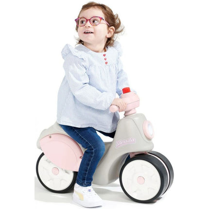 FALK Laufrad Scooter Strada weiß-rosa