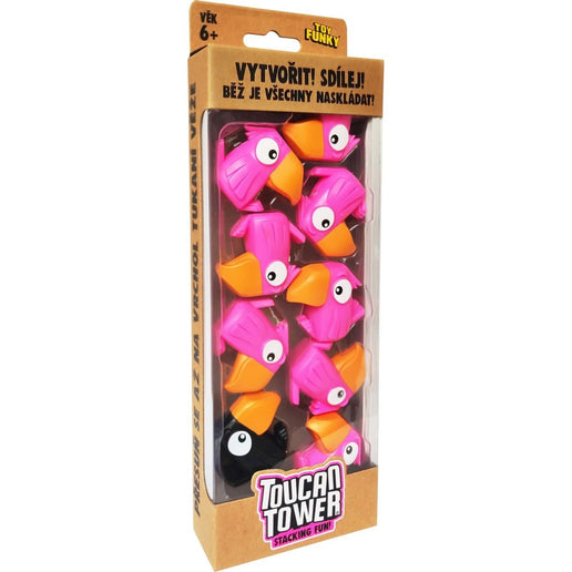 Gesellschaftsspiel Tukan-Turm rosa
