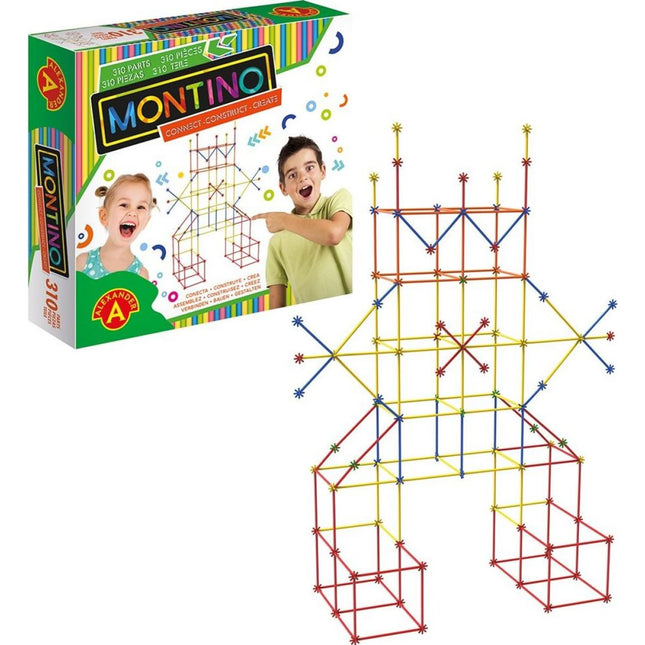 Kreatives Baukastenset Montino mit 3D-Röhrchen 310 Teile
