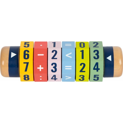 Hölzerner Rollenrechner