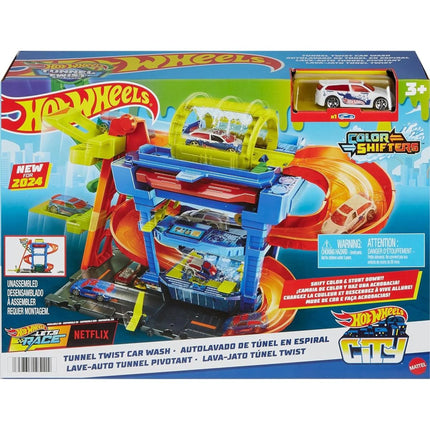 Hot Wheels City Color Shifters Autowaschanlage mit Drehtunnel
