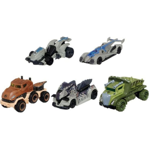Hot Wheels 5 Stk. Jurassic World Auto