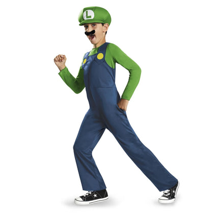 Kinderkostüm Luigi 105–117 cm - Super Mario