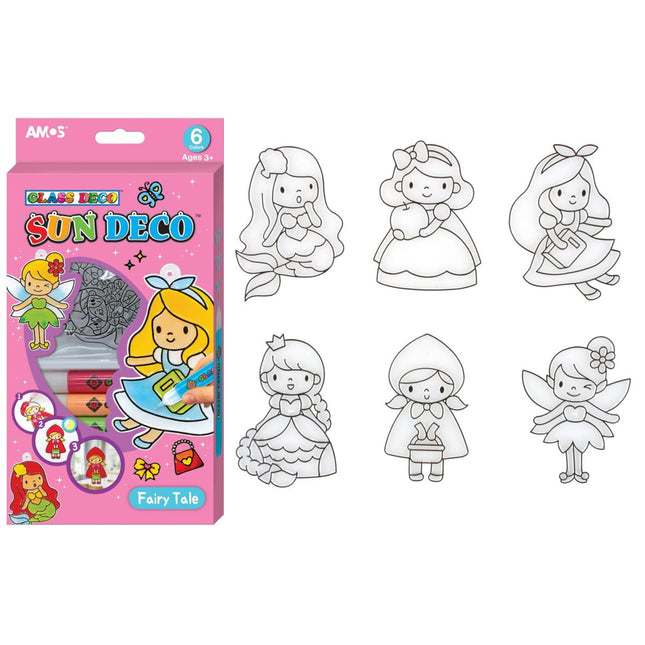 Glasfarben-Set 6 Farben Märchen 10,5 ml