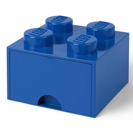 LEGO® Aufbewahrungsbox 4 mit Schublade 25 x 25 x 18 cm Blau