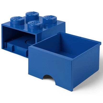 LEGO® Aufbewahrungsbox 4 mit Schublade 25 x 25 x 18 cm Blau