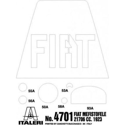 Modellbausatz Auto 4701 Fiat Mefistofele 1:12
