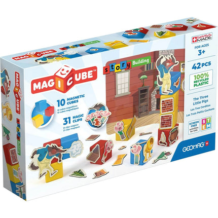 Geomag Magicube Drei kleine Schweinchen 42 Teile