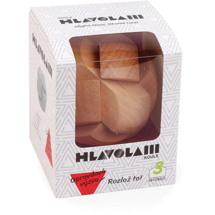 Holzknobelspiel Kugel