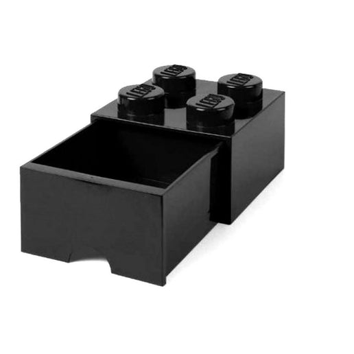 LEGO® Aufbewahrungsbox 4 mit Schublade 25 x 25 x 18 cm Schwarz