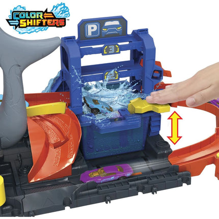 Hot Wheels City Color Reveal Autowaschanlage mit Hai