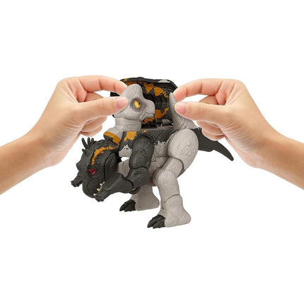 Dinosaurier mit Transformation doppeltes Gefahr Indoraptor und Brachiosaurus - Jurassic World