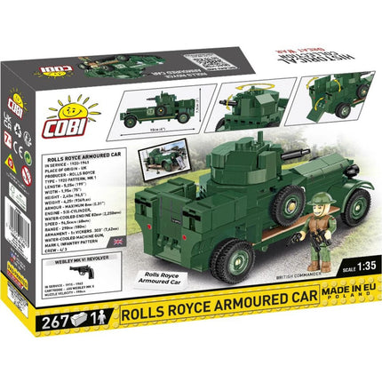 Cobi 2988 Erster Weltkrieg Rolls Royce gepanzertes Fahrzeug 267 Teile