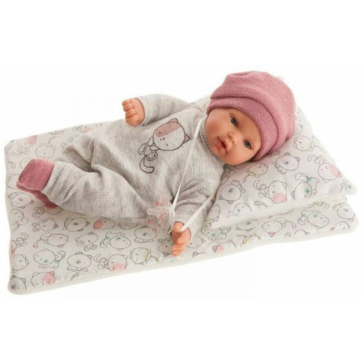 Antonio Juan 11115 Kika realistische Puppe mit Geräuschen und weichem Stoffkörper 27 cm