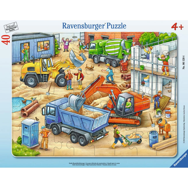 Ravensburger Puzzle: Große Baufahrzeuge 40 Teile