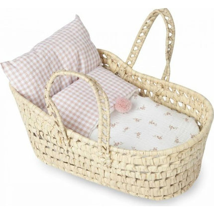 Antonio Juan 92319 Moseskorb für eine Puppe mit Bettwäsche klein