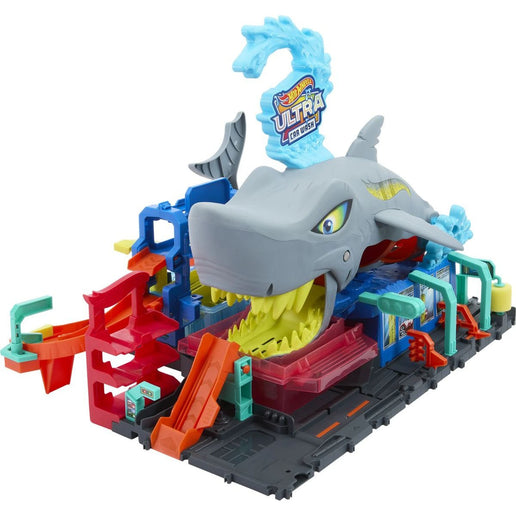 Hot Wheels City Color Reveal Autowaschanlage mit Hai