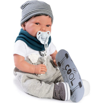 Antonio Juan 33235 Pipo Hair realistische Babypuppe mit weichem Stoffkörper 42 cm