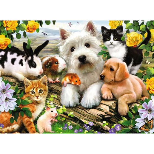 Ravensburger Puzzle: Fröhliche Freundschaft der Tiere 300 Teile