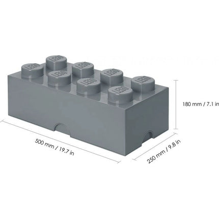 LEGO® Aufbewahrungsbox 25 x 50 x 18 cm Dunkelgrau