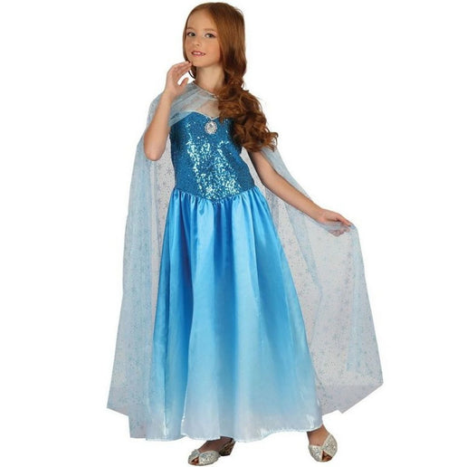 Kinderkarnevalskostüm Schneekönigin 120 - 130 cm