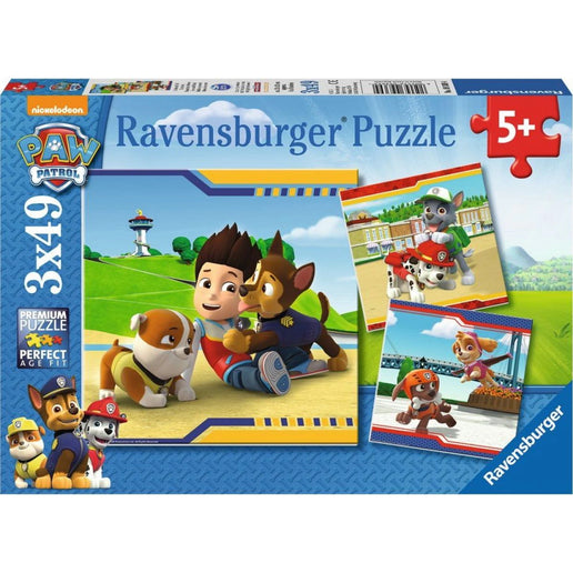Ravensburger Puzzle: PAW Patrol – Helfer auf vier Pfoten Flauschige Helden 3 x 49 Teile
