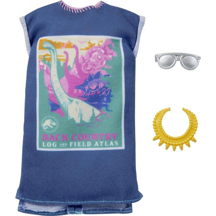 Barbie Outfit 30 cm mit Zubehör in praktischer Verpackung Jurassic World GRD47