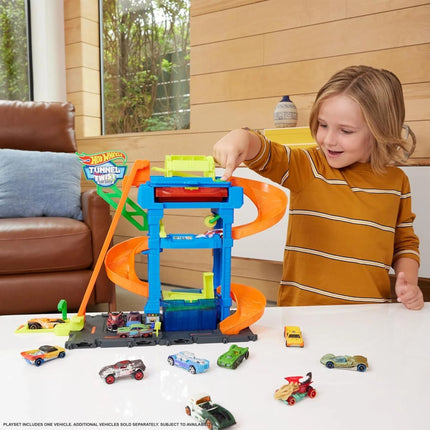 Hot Wheels City Color Shifters Autowaschanlage mit Drehtunnel